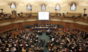 Members of the Church of England general synod at Church House in London on 6 February 2012.